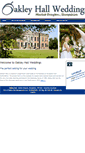 Mobile Screenshot of oakleyhallweddings.com